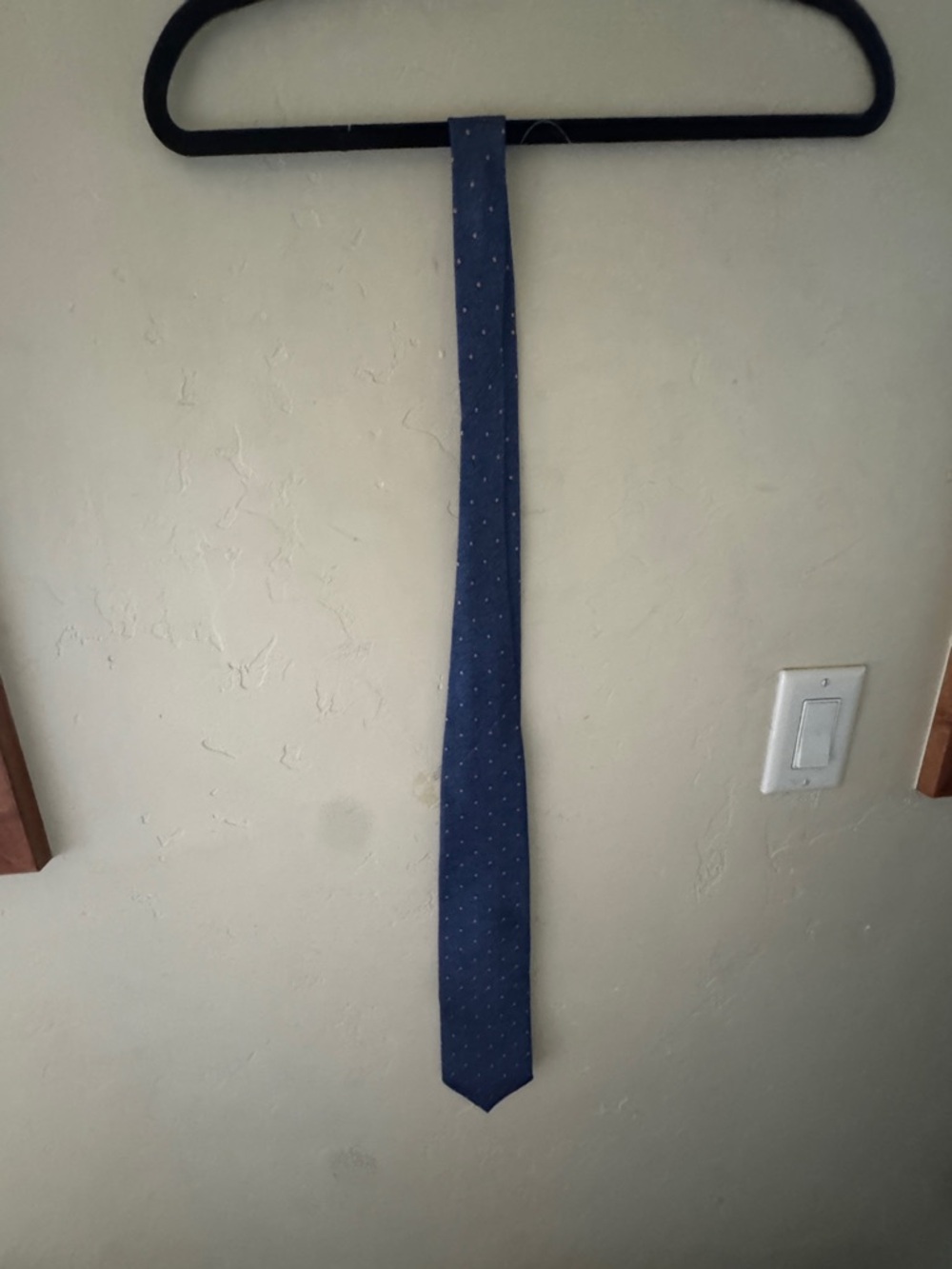 Hugo Boss Blue Microdot Silk Tie